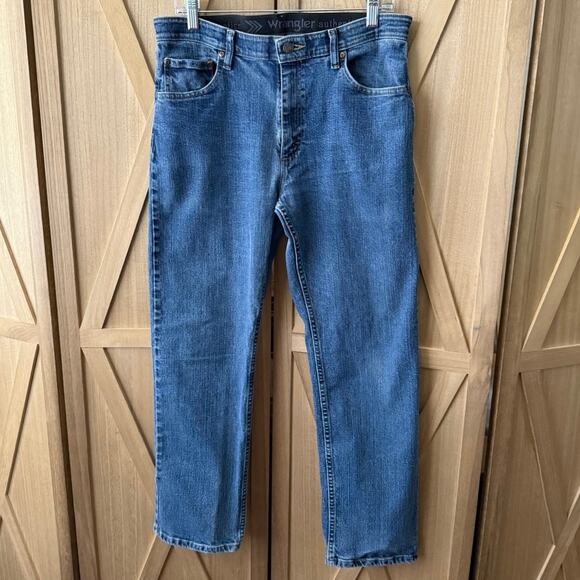 Wrangler Authentics Men’s Comfort Flex Waist Jeans 32x30 ZM1CSDS Blue Denim - Picture 1 of 6